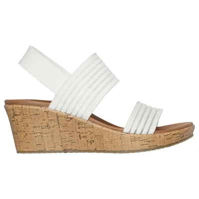 Sandalias Skechers Beverlee - Sheer Luck Color Blanco Para Mujer