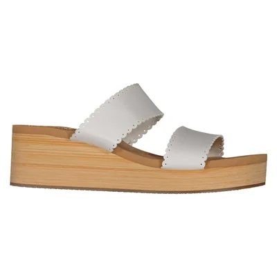 Sandalias Skechers Cali Summer Color Blanco Para Mujer