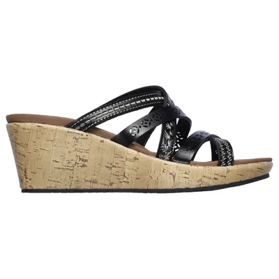 Sandalias Skechers Beverlee-Tiger Posse Color Negro Para Mujer
