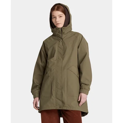 Parka impermeable para mujer, Verde