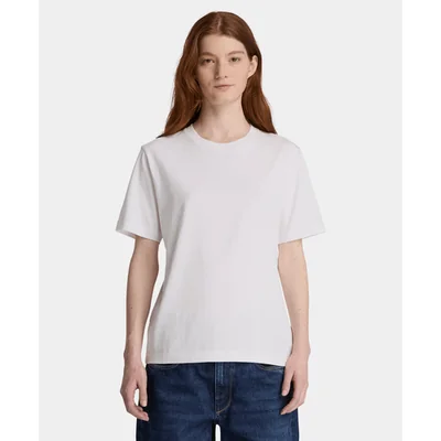 Playera de manga corta para mujer, Blanco