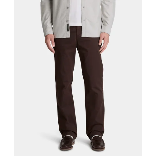 Pantalón chino recto para hombre, Café