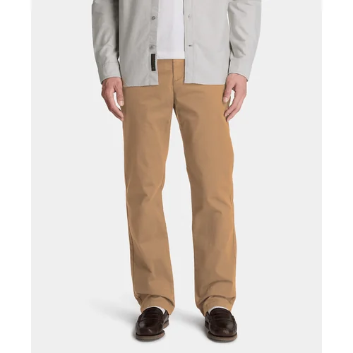 Pantalón chino recto para hombre, Beige