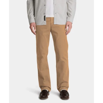 Pantalón chino recto para hombre, Beige