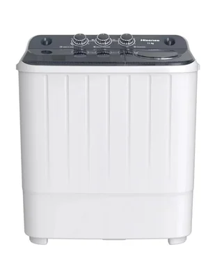 Lavadora doble tina hisense semiautomática carga carga superior wsa1104p