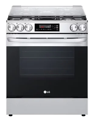 Estufa de piso a Gas LP Lg 75.88 cm LRGL5844S de 5 quemadores