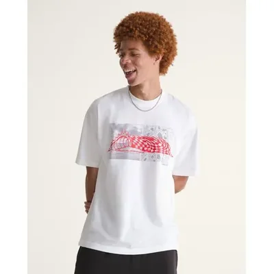 Playera Wave Check Blanco EWHT