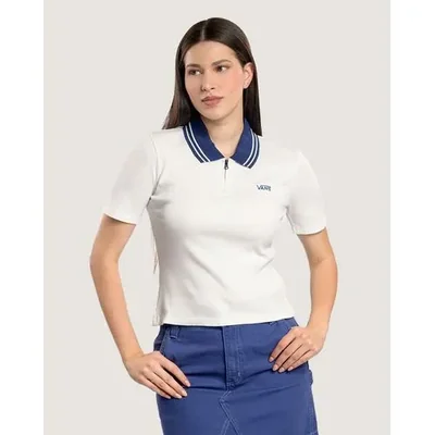 Playera Polo Priscilla Blanco ZC9F