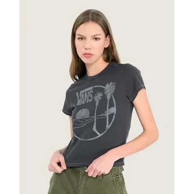 Playera crop Sano Gris 8EMV