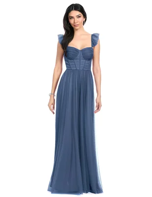 Vestido largo de fiesta Eva Brazzi escote corazón