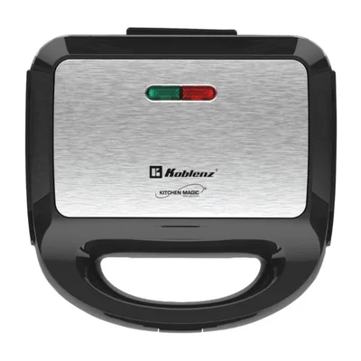 Sandwichera 2 En 1 Color Negro con Acero Inox 820 W Koblenz SKM-950 IN