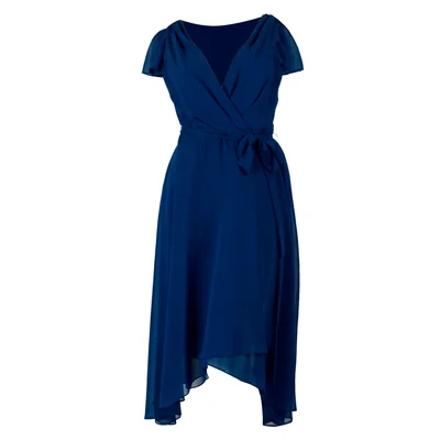 Vestido de Fiesta con Amarre en Cintura Noche para Mujer