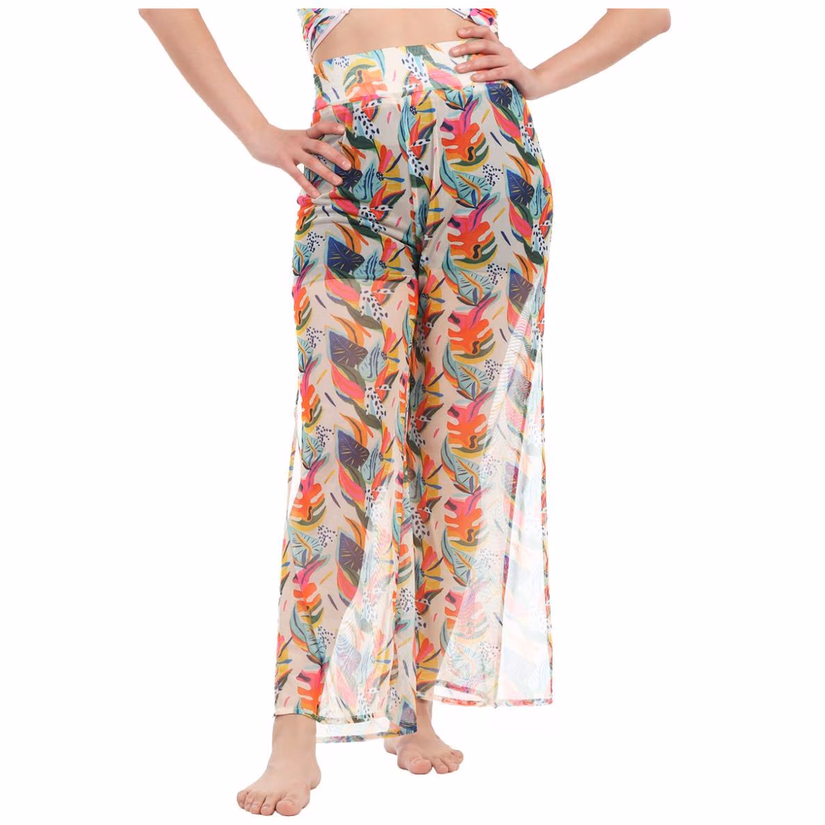 Pantalón Salida de Playa Mesh Estampado Too Good para Mujer