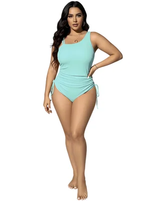 Traje de baño tankini de una pieza con control de abdomen