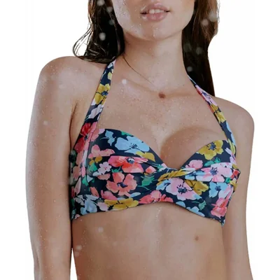 Brasiere de playa dama azul marino Holly Land modelo 216T