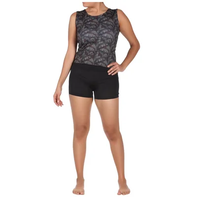 Traje Baño Top Hojas Tropicales y Short Too Good para Mujer