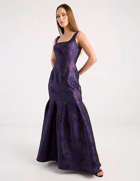 Vestido maxi fiesta Rue De La Paix escote cuadrado
