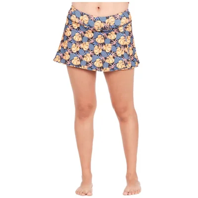 Falda Playa Estampado Hojas Tropicales Too Good para Mujer