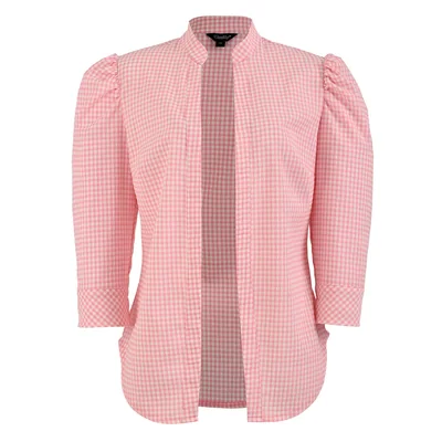 Saco Estampado Cuello Mao Vanity para Mujer