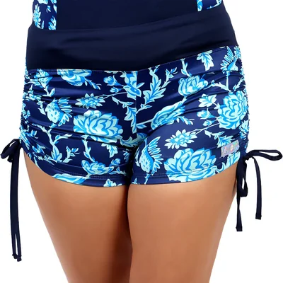 Short Corto Floral Elevadores Costados Skysoul Mujer