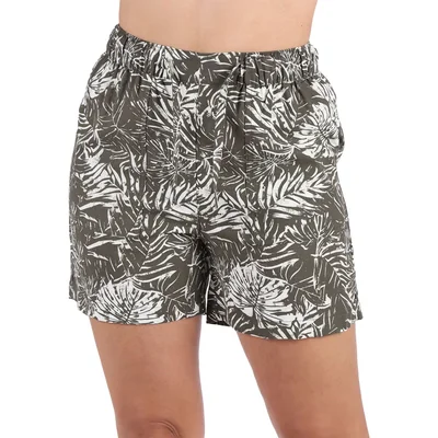 Short Estampado Hojas de Palmera Casual Arqueology Mujer