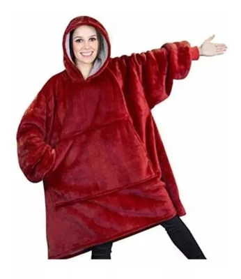 Cobija Sudadera Con Capucha Rica Suave Calientita Calidad Bk