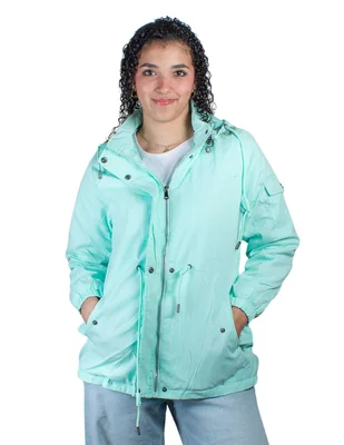 Chamarra para mujer de gabardina con forro cálido