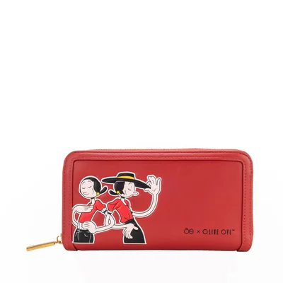 Billetera Cierre Sencillo Cloe Rojo para Mujer