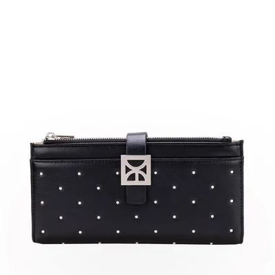 Billetera Flap Cloe Negro para Mujer