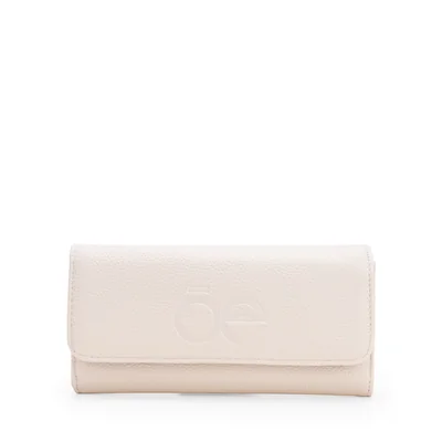 Billetera Flap Cloe Beige para Mujer