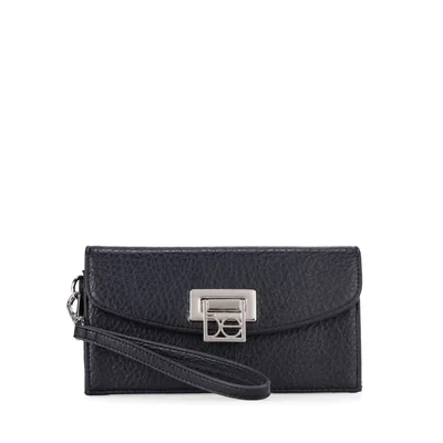 Billetera Flap Cloe Negro para Mujer