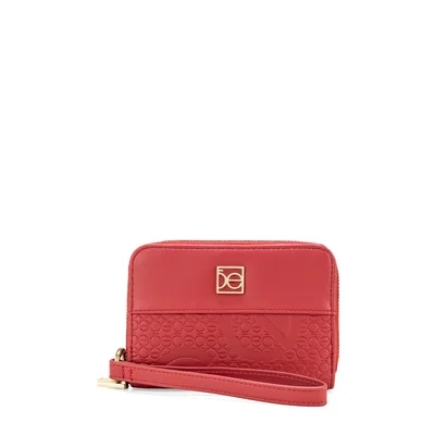 Billetera Cierre Doble Cloe Rojo para Mujer