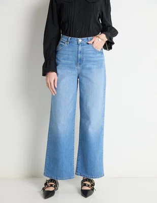 "jeans/jegging/jeans jogger" relaxed wide leg sexy jeans sin modelo comercial "corte" cintura "para mujer"