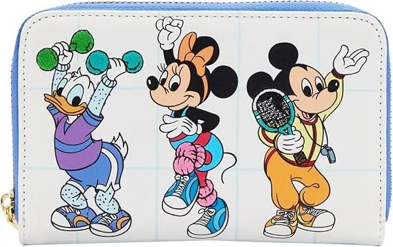 Loungefly Disney Mousercise Zip Around Wallet
