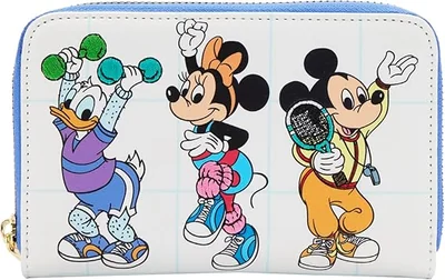 Loungefly Disney Mousercise Zip Around Wallet