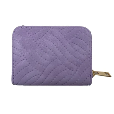 Cartera Básica Capitonado Lila