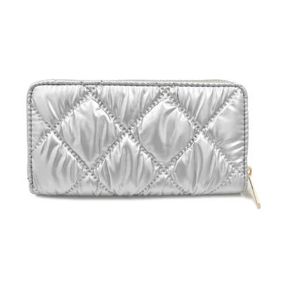 Cartera Rectangular Capitonado Metálico