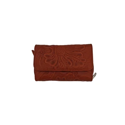 Cartera en Piel Vacuno Cincelada Fana Sofia Camel