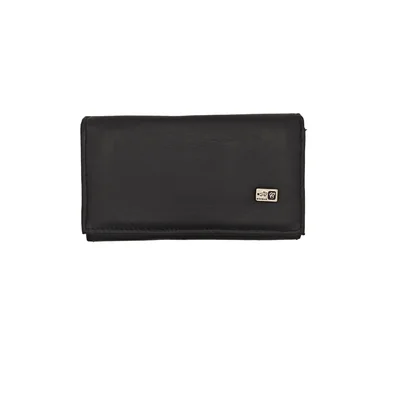 Cartera en Piel Vacuno Fana Lisa Negro