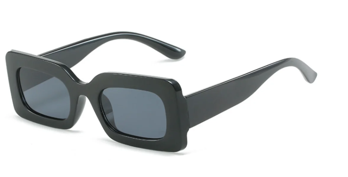 Lentes De Sol Mony Rectangular Negro By Rebel.