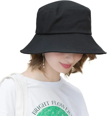 Sombreros de algodón de ala ancha para mujer