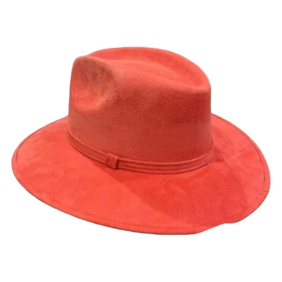 Sombrero Peregrina Mujer Explorer Gamuza Sint. 202210 Coral T-M.
