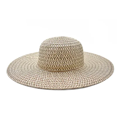 Sombrero Pamela Beige Detalle de Cinta