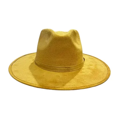 Sombrero Peregrina Mujer Fedora Gamuza Sint. 2022101 T-M.