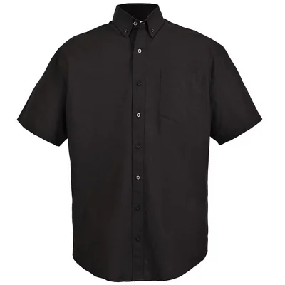 Camisa Casual Regular Fit Cavalatti Negro Manga Corta para Hombre