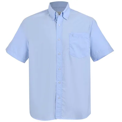 Camisa Casual Regular Fit Cavalatti Azul Manga Corta para Hombre