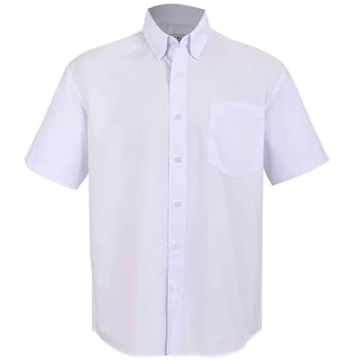 Camisa Casual Regular Fit Cavalatti Blanca Manga Corta para Hombre