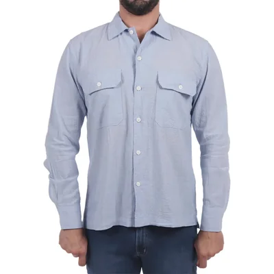 Camisa de Manga Larga Casual Piombo para Hombre