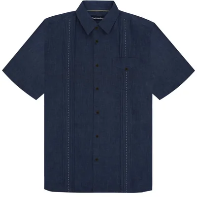 Camisa Regular Fit Blue Line Cancumisa Manga Corta para Hombre