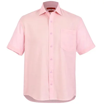 Camisa Casual Relaxed Fit Cavalatti Manga Corta para Hombre